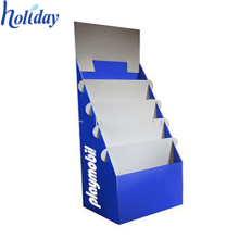 Pockets Literature Holder Stand,Tiered Cardboard Greeting Card Display For Floor